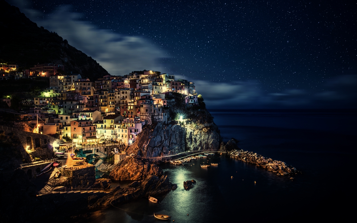 Cinque Terre, Italy, evening, sky
