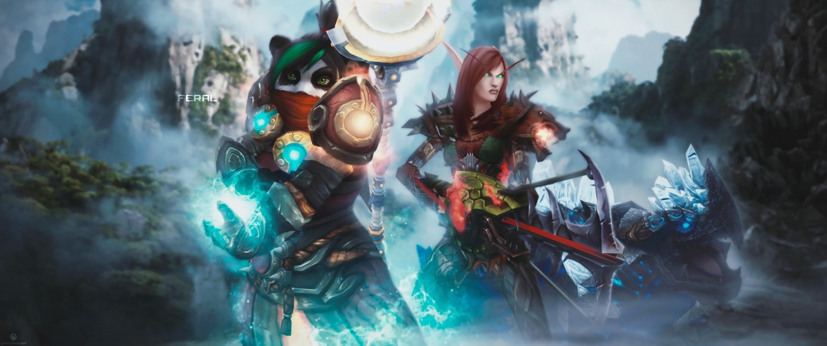 World of Warcraft Feral Panda 3440x