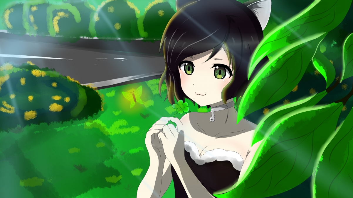 Cute girl painting 4k wallpaper