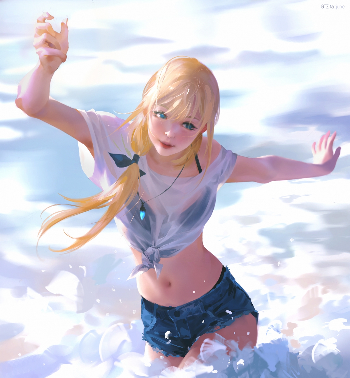 Cute girl on the beach