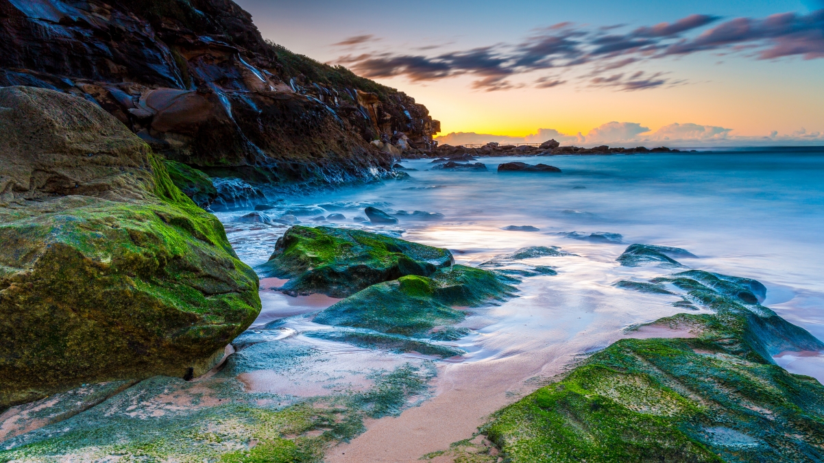 Sunrise view from Australian beach