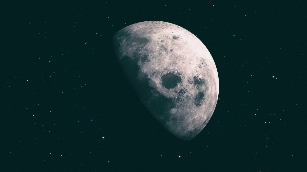 Lunar Space 4K Landscape Wallpaper