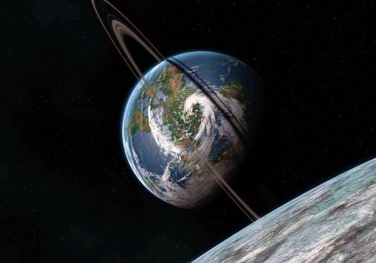Universe planet space 4K landscape wall