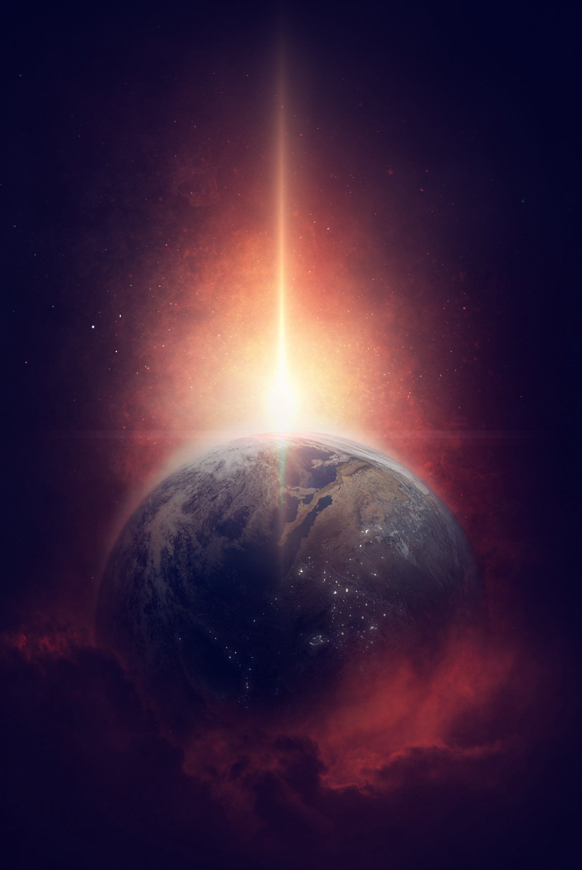 Universe earth planet galaxy stars