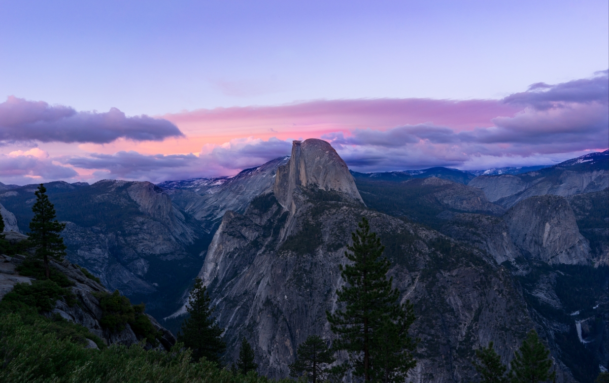 Yosemite National Park, sunset,