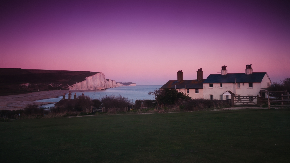 Seven sisters country park seaside in England