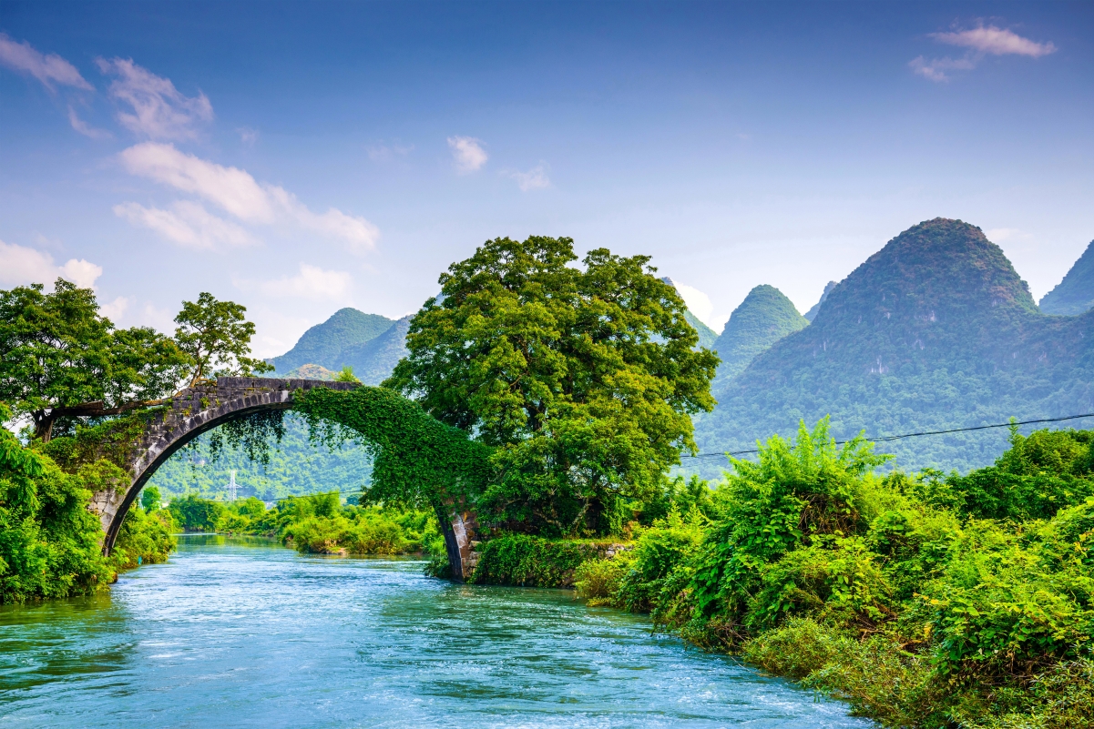4K Landscape Picture Wall of Yulong River in Yangshuo