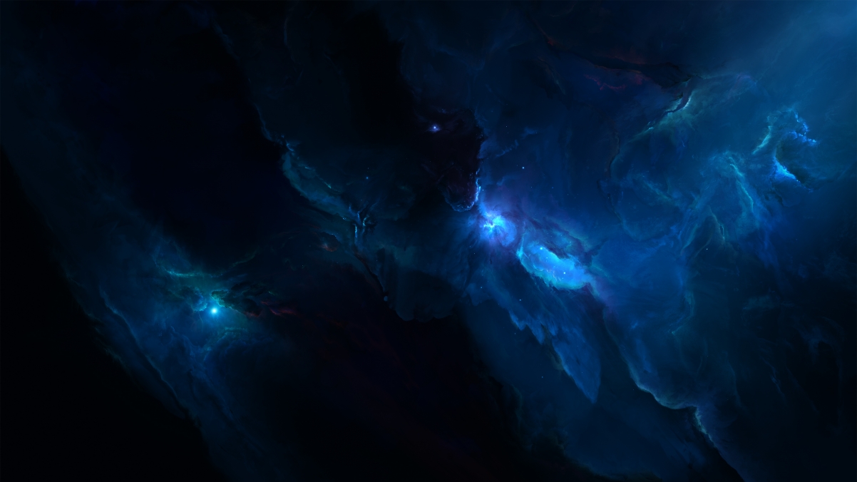 Atlantis Labyrinth Nebula 4K Wall