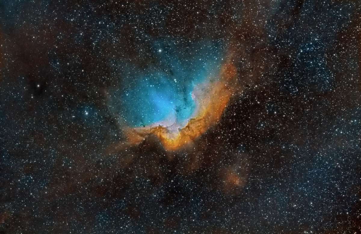 Nebula NGC7380 Cepheus constellation