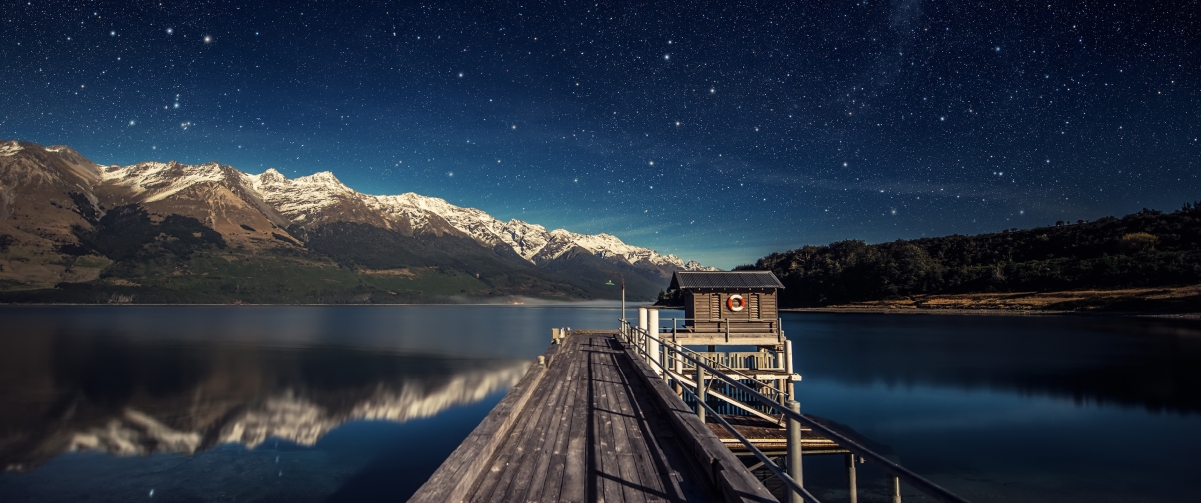 Moonlit Night at Lake Wakatipu, New Zealand 34