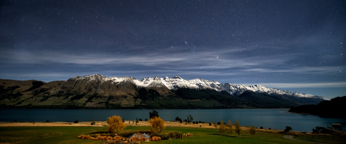 New Zealand Lake Wakatipu Night Wind