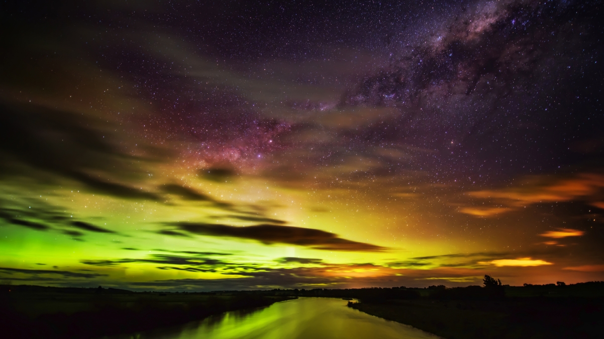 New Zealand Antarctic Starry Sky HD 4K Table