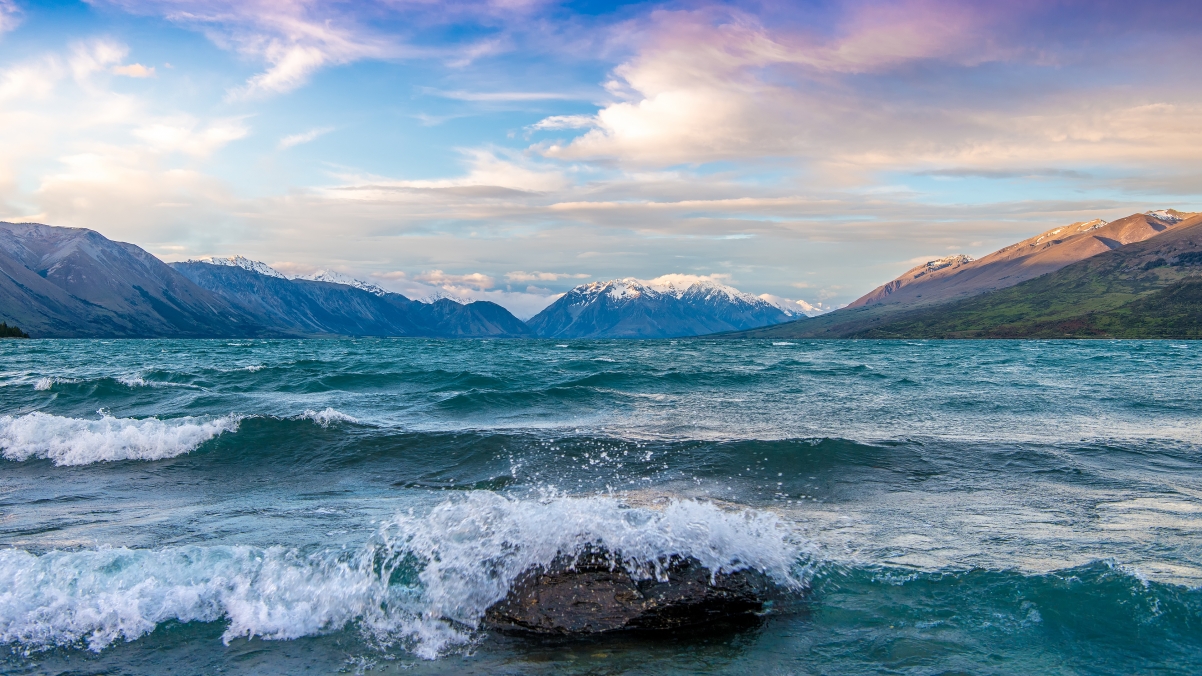 Mackenzie Basin Ice, South Island, New Zealand