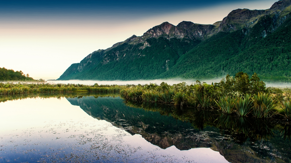 New Zealand Mirror Lake 4k Landscape Wallpaper
