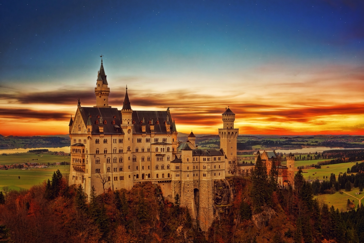 Neuschwanstein Castle Scenery 5K Wallpaper