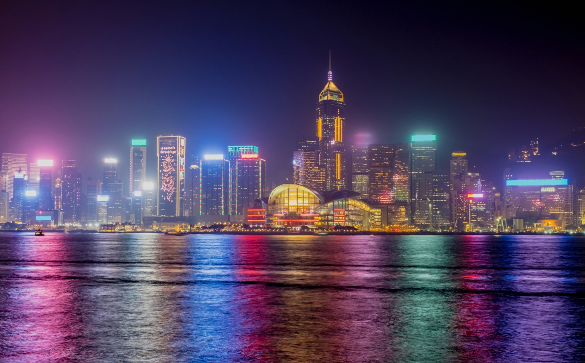 Hong Kong Night View 4K Wallpaper