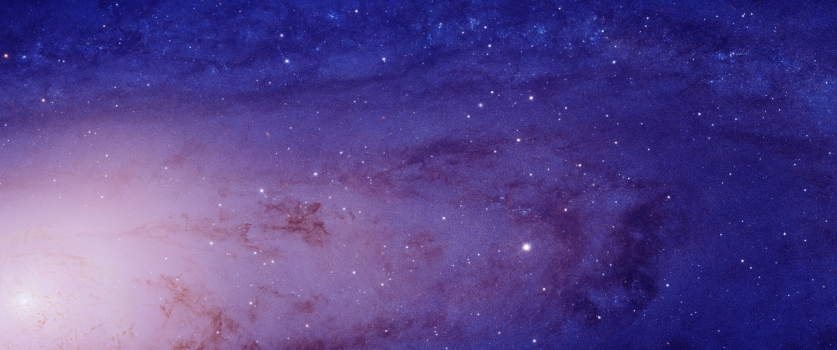 Andromeda starry sky scenery HD 3440