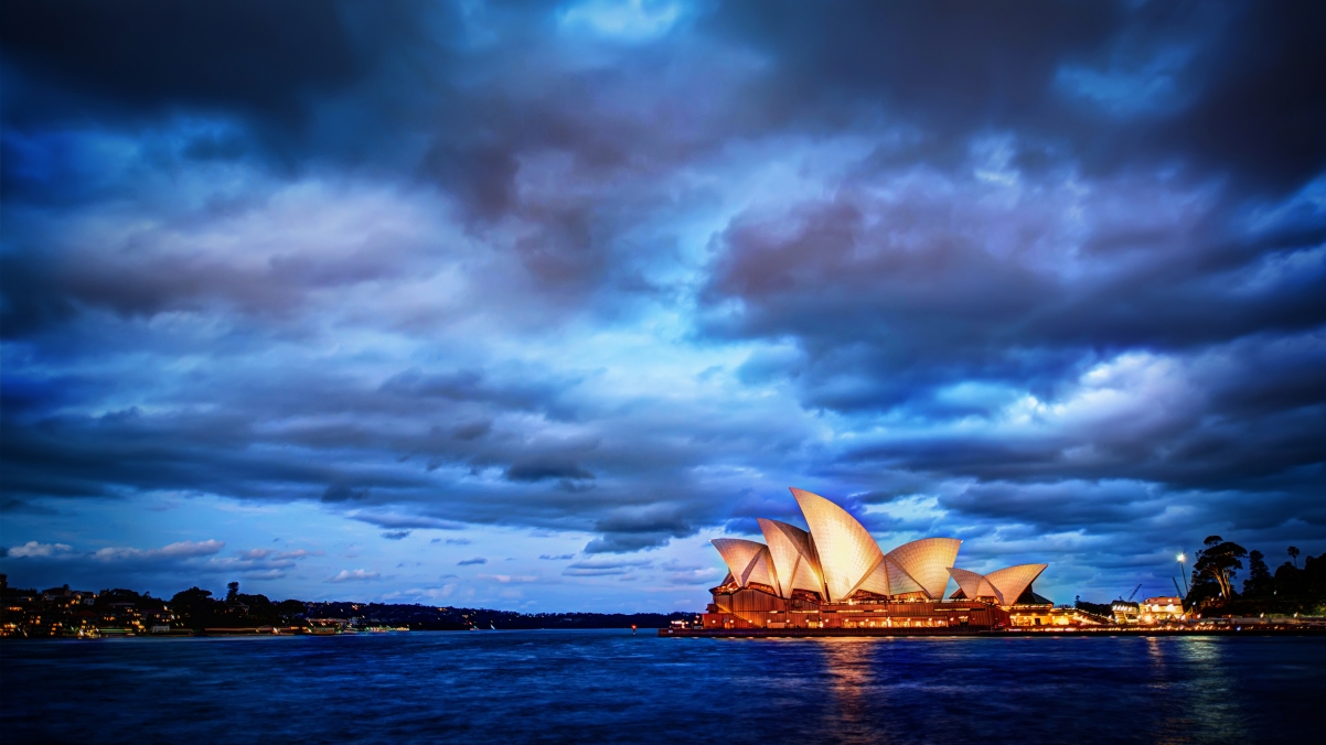 Sydney sunset 4k landscape wallpaper