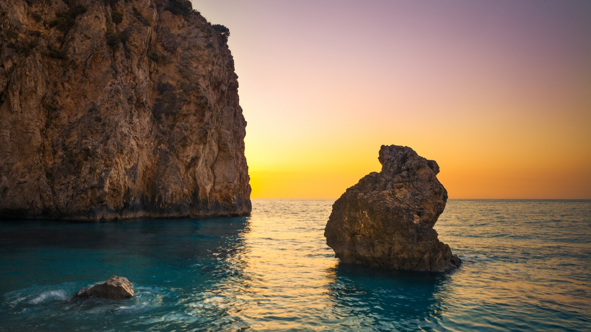 Greece Milos Island Landscape 4K Wallpaper