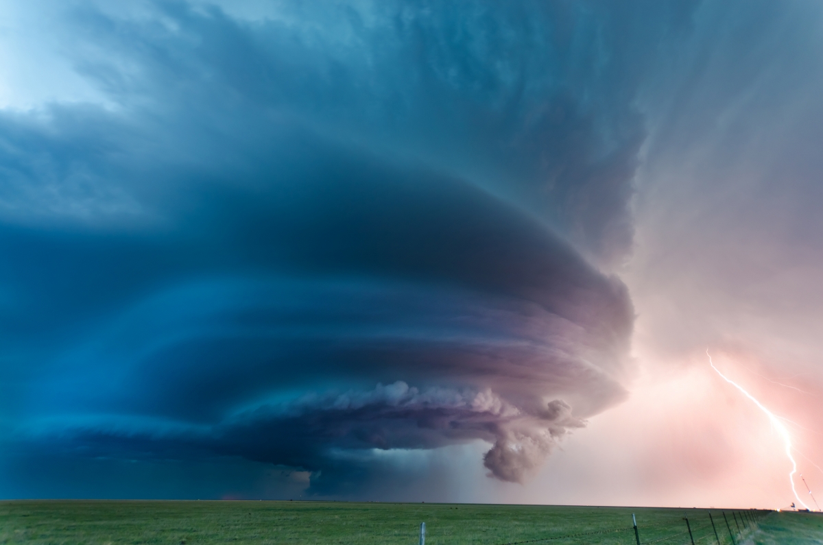 Tornado in the sky 4k landscape image