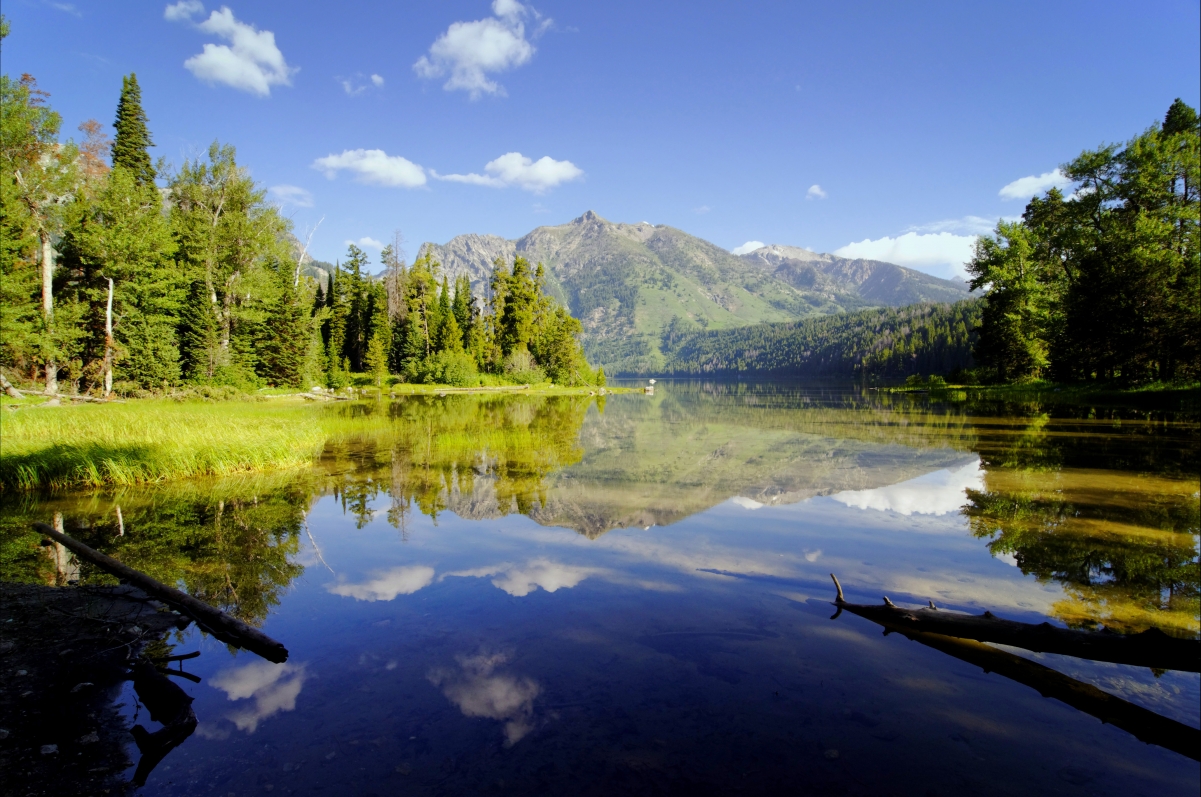Sky, river, mountain, reflection, nature