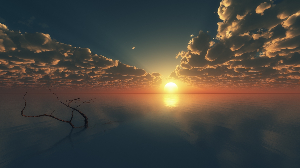 Sky cloud sunset landscape 3840x2