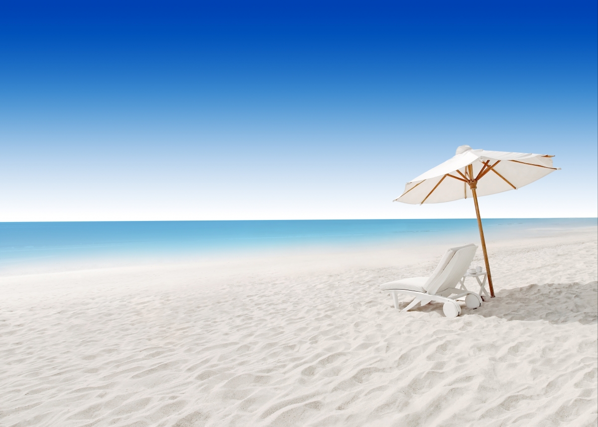 Deck Chair Beach 4K Landscape Wallpaper