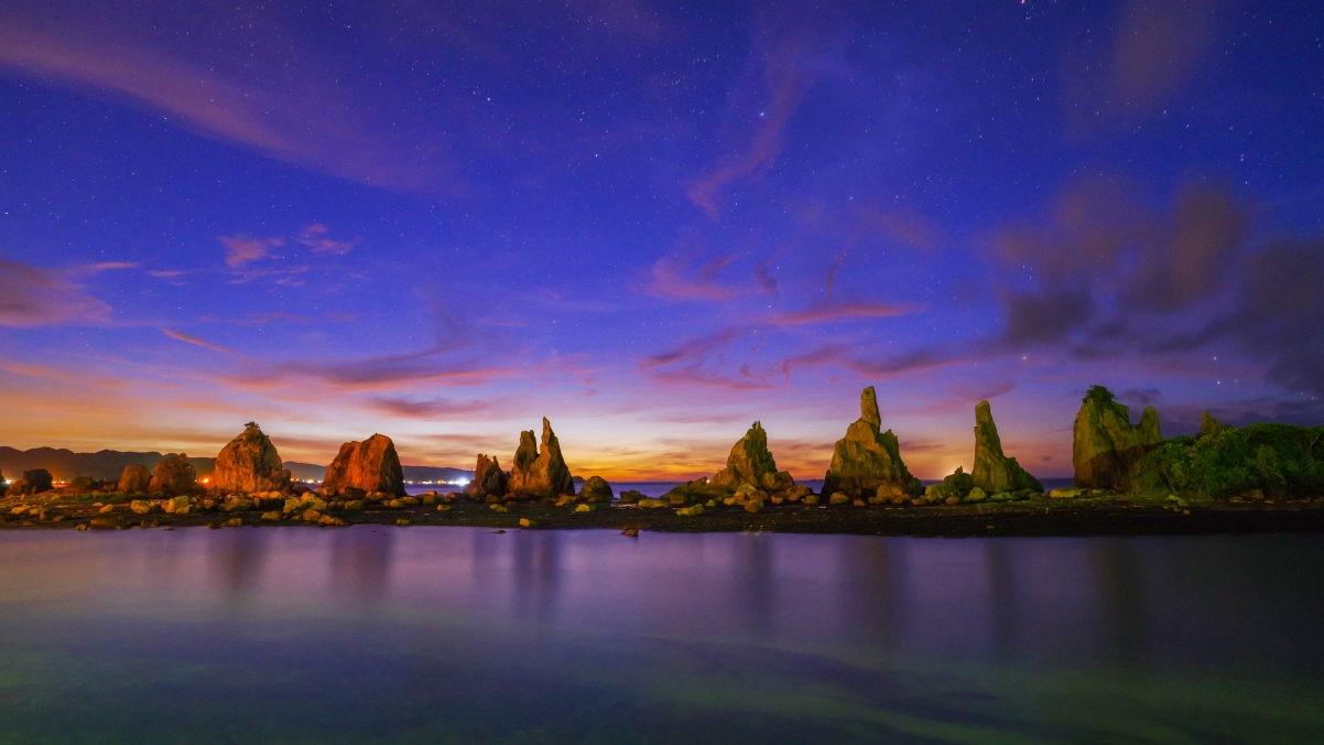 Explore the starry sky 4k landscape wallpaper