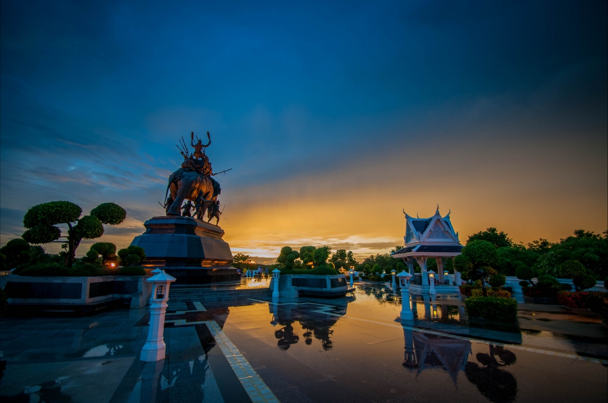 Thailand monument sunset sunset landscape