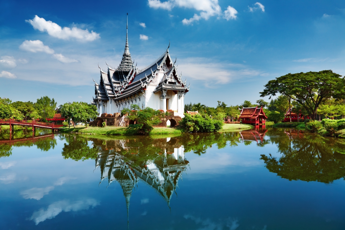 View of Bangkok Palace in Pattaya, Thailand