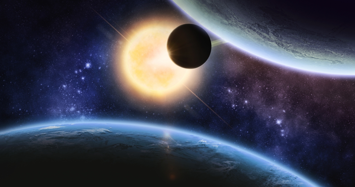 Space Starry Space Planet 4K