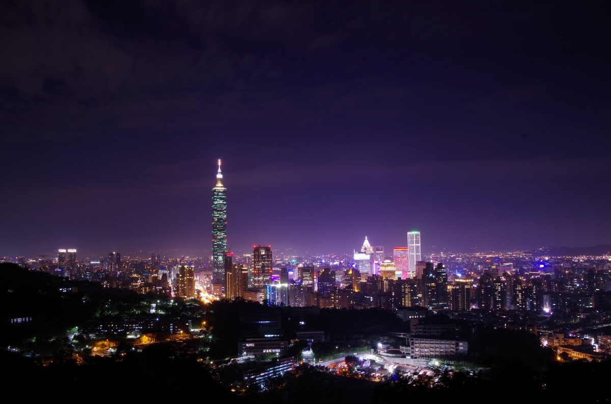 Taiwan city night view pictures