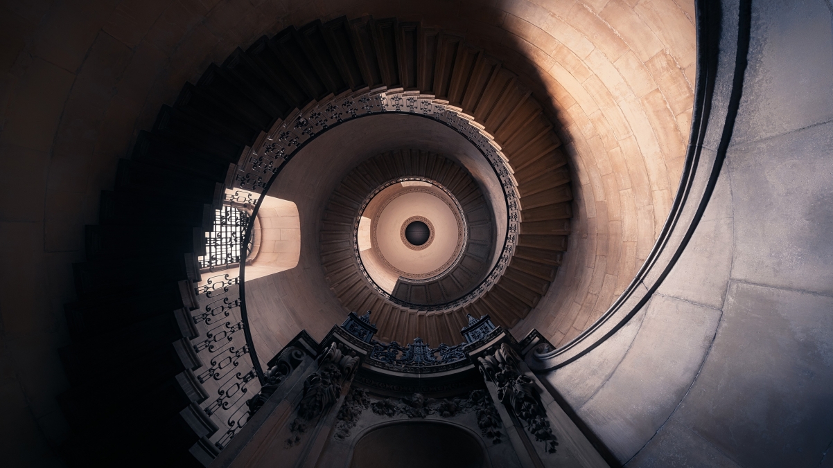Tower Stairs 4K Wallpaper
