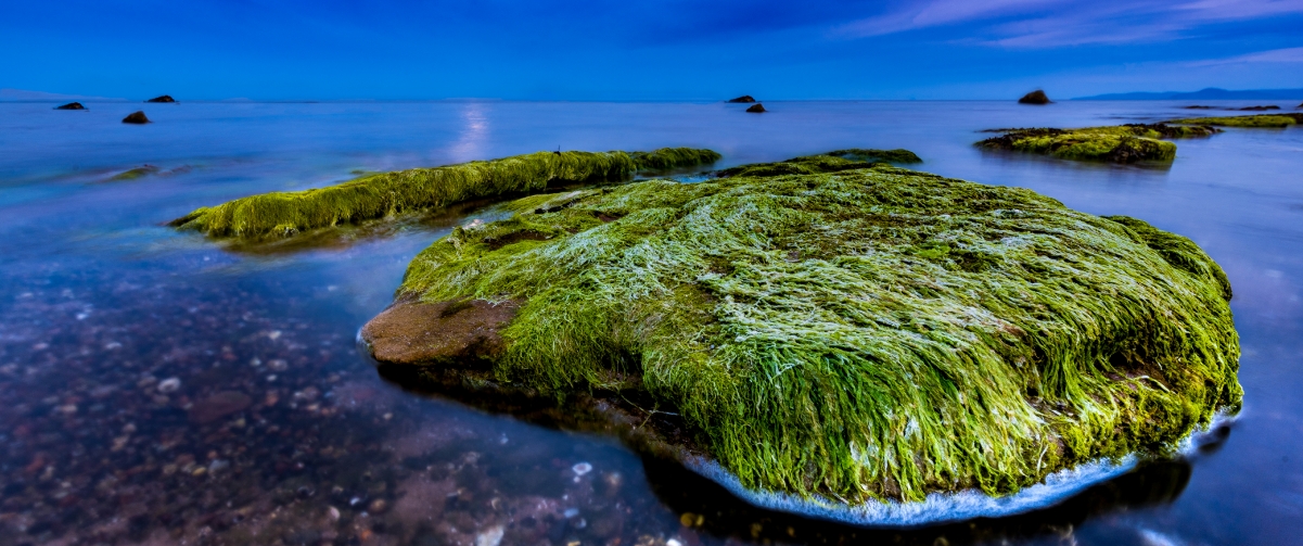 Scottish beach landscape 3440x144