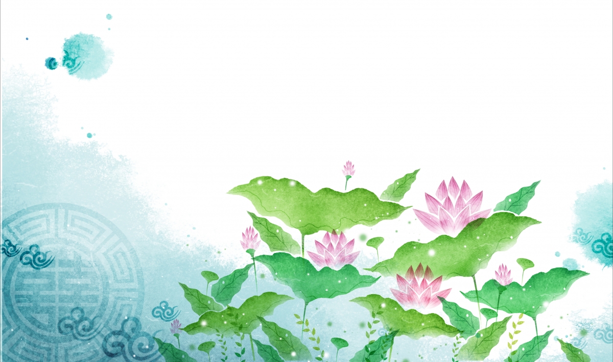 Hand painted lotus hd picture