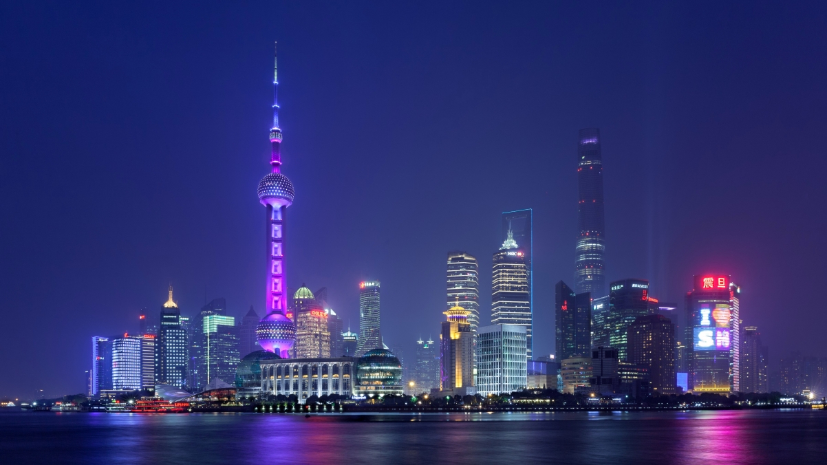 Shanghai Night View 3840x2160 Wallpaper