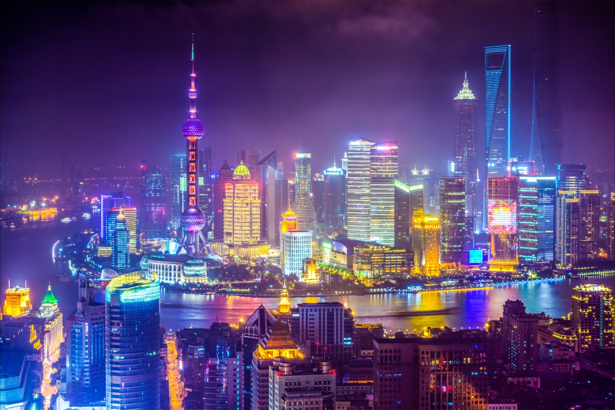 Shanghai city night HD pictures