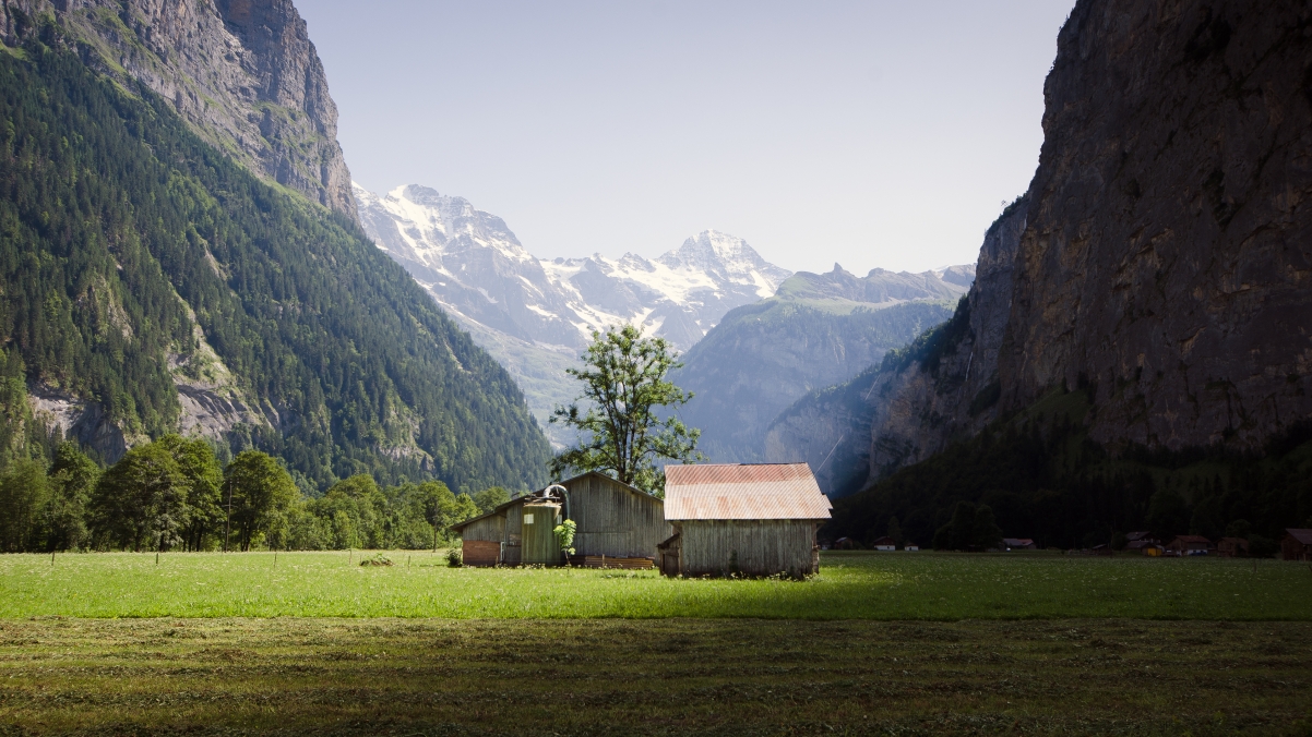 4K wall of Lauterbrunnen, Switzerland