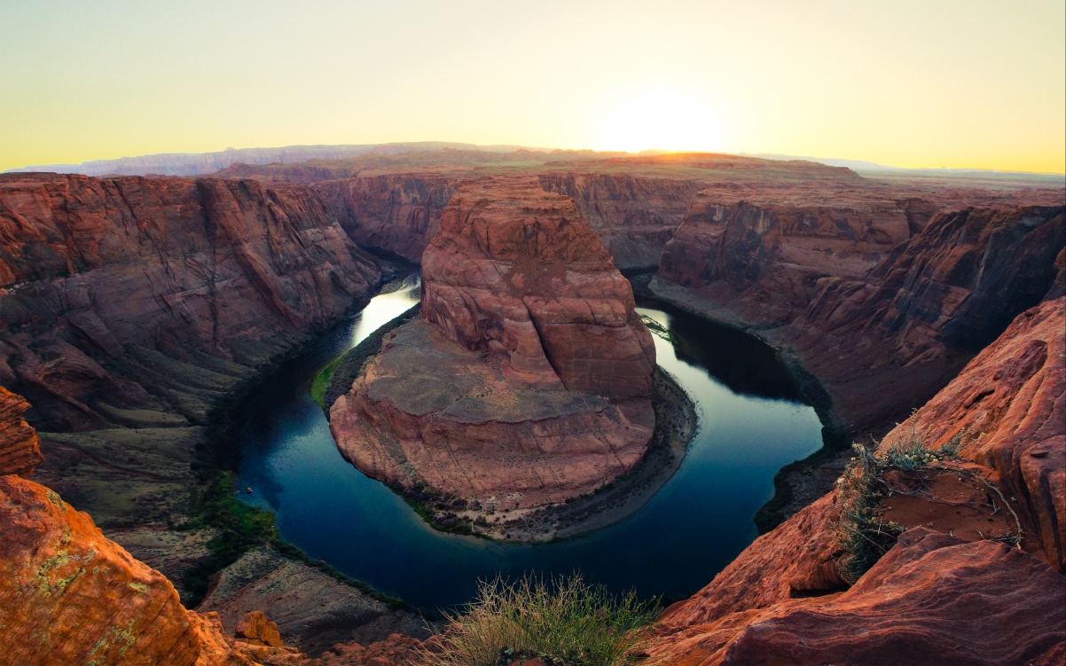 Horseshoe Bend sunset scenery 4K