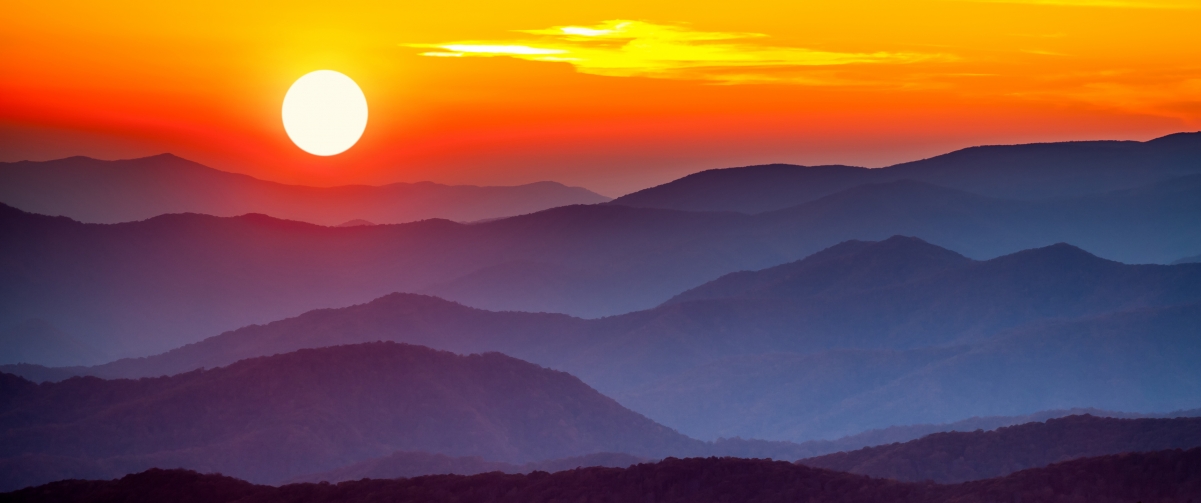 Sunset ridge 3440x1440 landscape wall