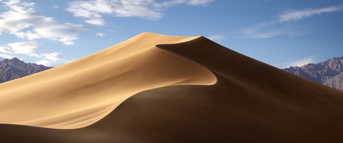 Apple MacOS Mojave Daytime Sand