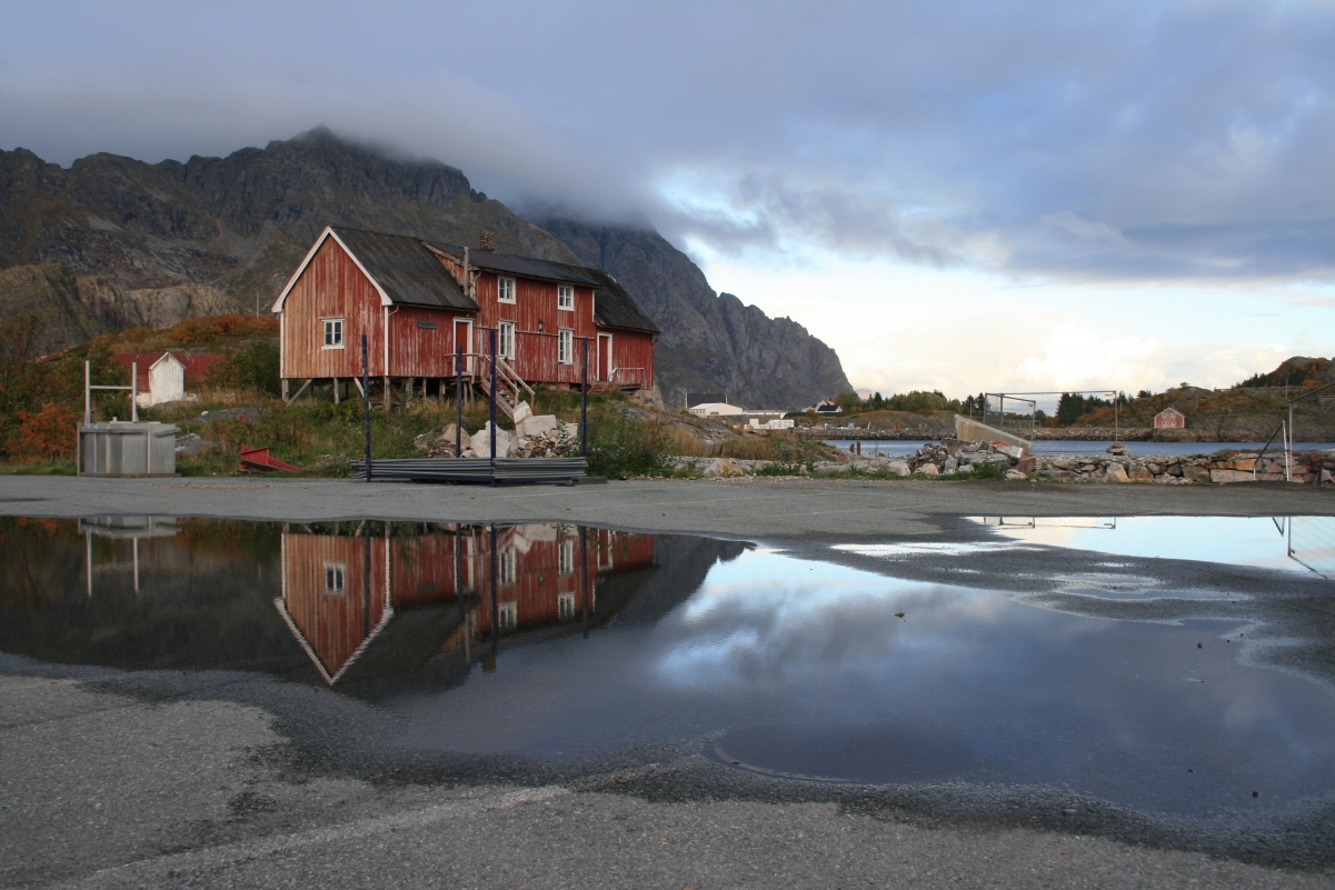 4K landscape of the Lofoten Islands in Norway