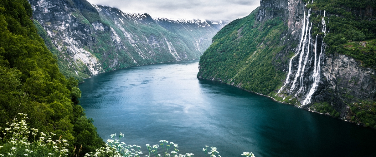 Geirangerfjord landscape in Norway 34