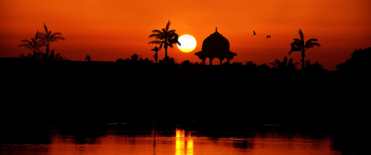 Nile River Landscape 3440x1440 Wallpaper