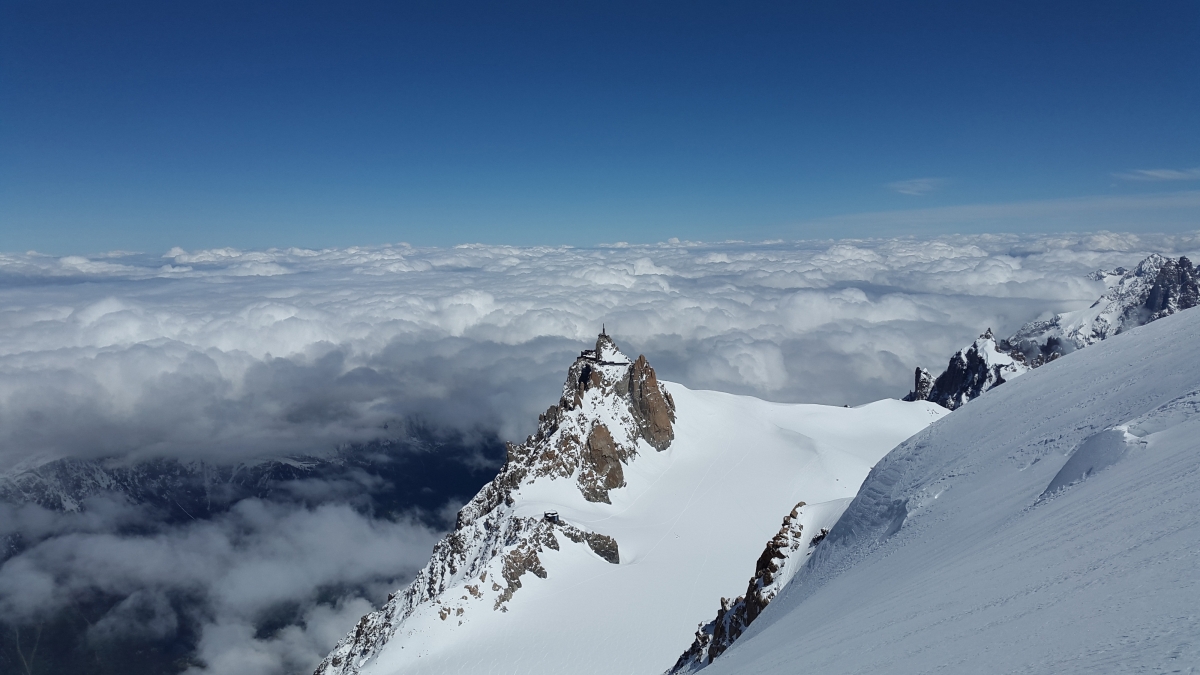 Aiguille du Midi Chamonix alpine snow
