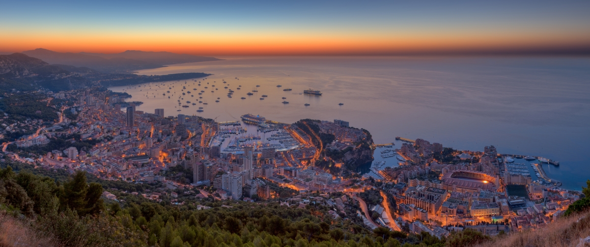 Monaco Panorama 3440x1440 Wallpaper