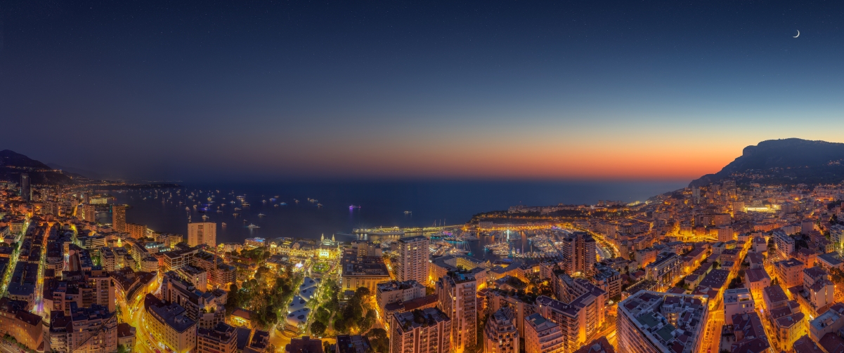 Monaco landscape 3440x1440 desktop