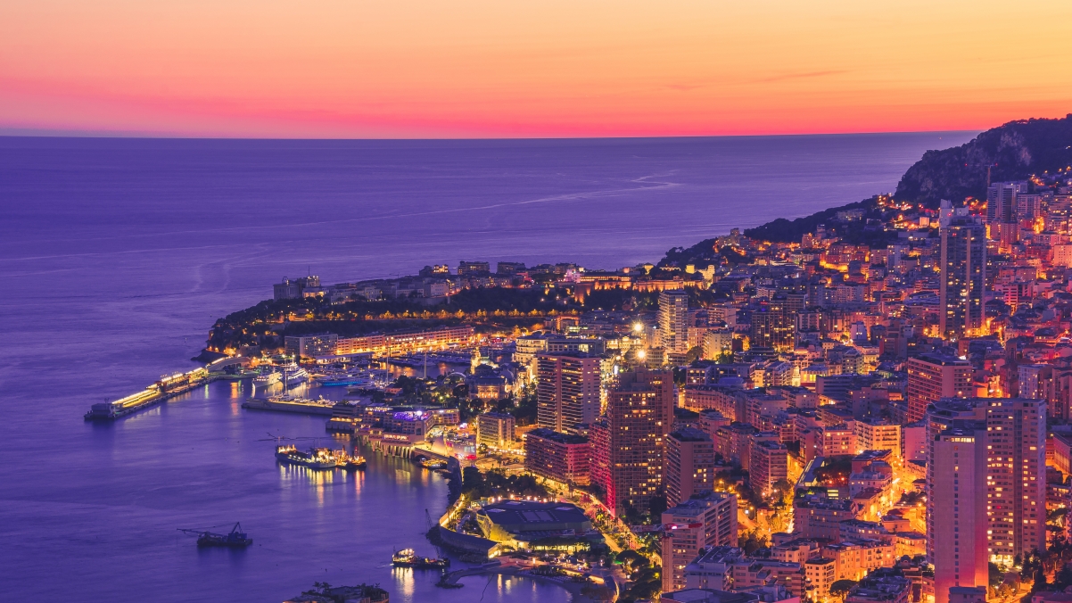 Monaco city night view 4k wallpaper #38