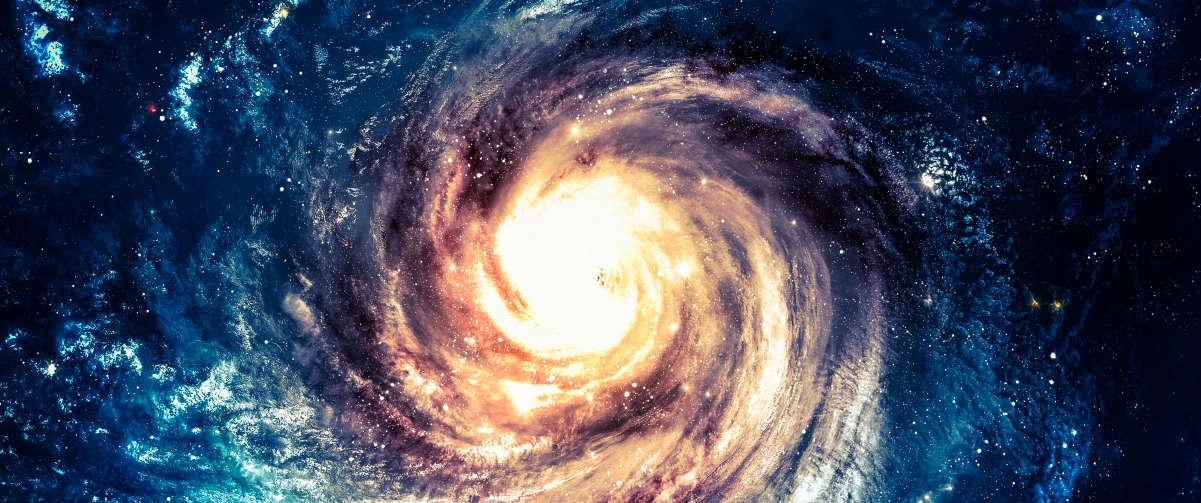 Fantasy spiral galaxy 3440x1440 high