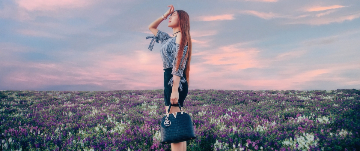 Beauty Lavender Landscape 3440x144